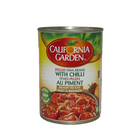 Févettes pelées avec piments 400g